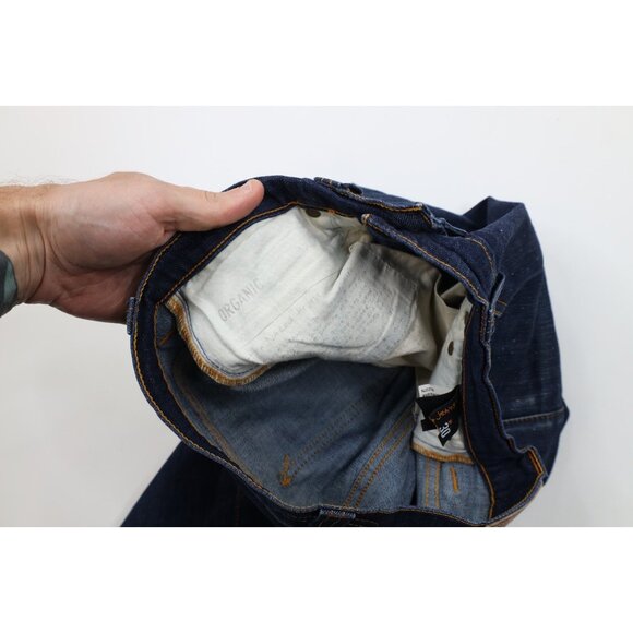 Nudie Jeans Co Mens 30x26 Distressed Average Joe Organic Cotton Button Fly Jeans - Picture 11 of 16